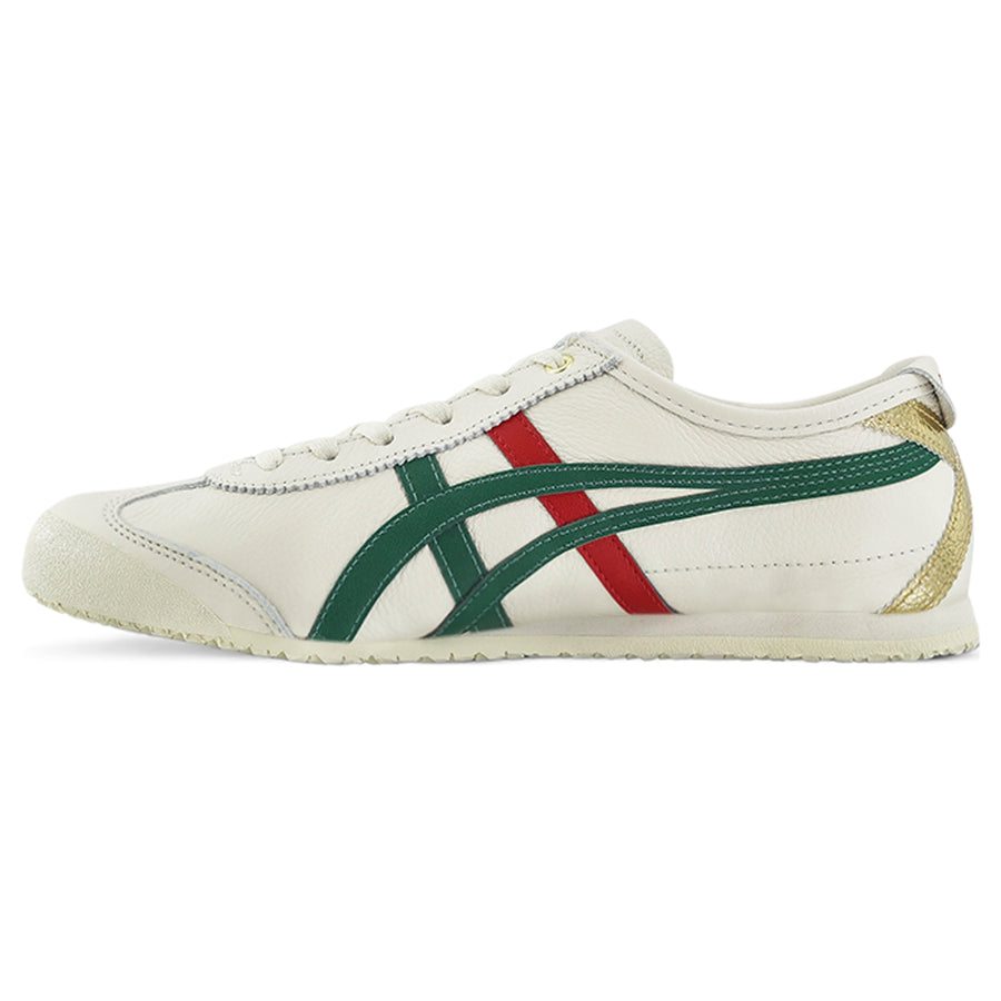 Onitsuka Tiger Mexico 66 Birch/Kale — Unisex Leather Sneakers