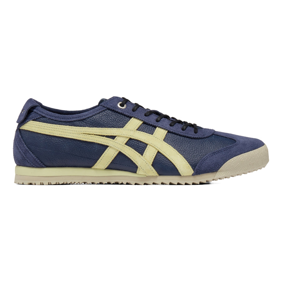 Onitsuka Tiger Mexico 66 SD VIN Peacoat/Wheat Yellow — Unisex Deluxe Leather Sneakers