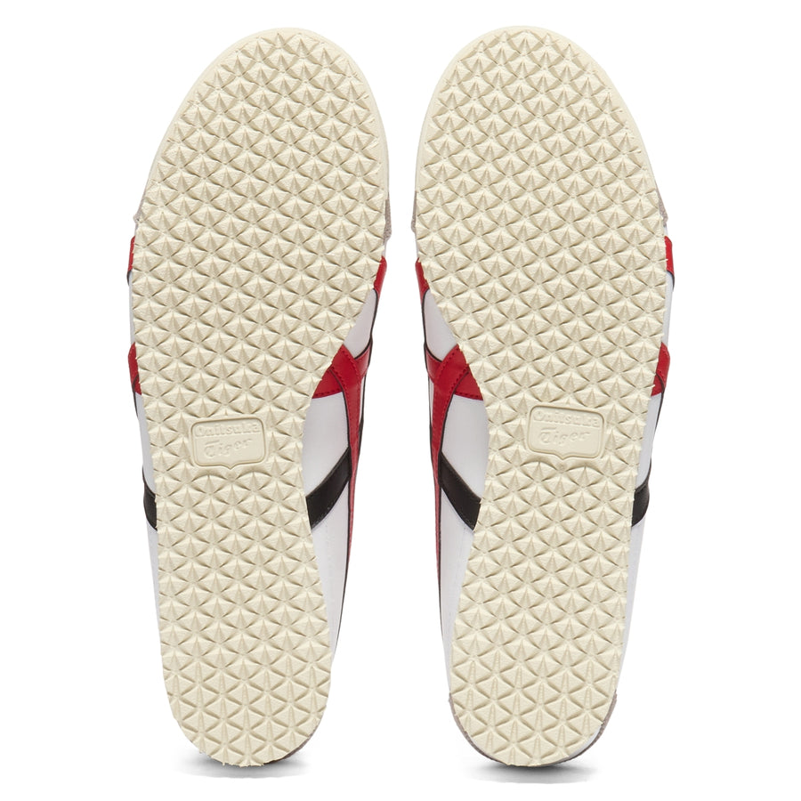 Onitsuka Tiger Mexico 66 White/Classic Red — Unisex Leather Sneakers