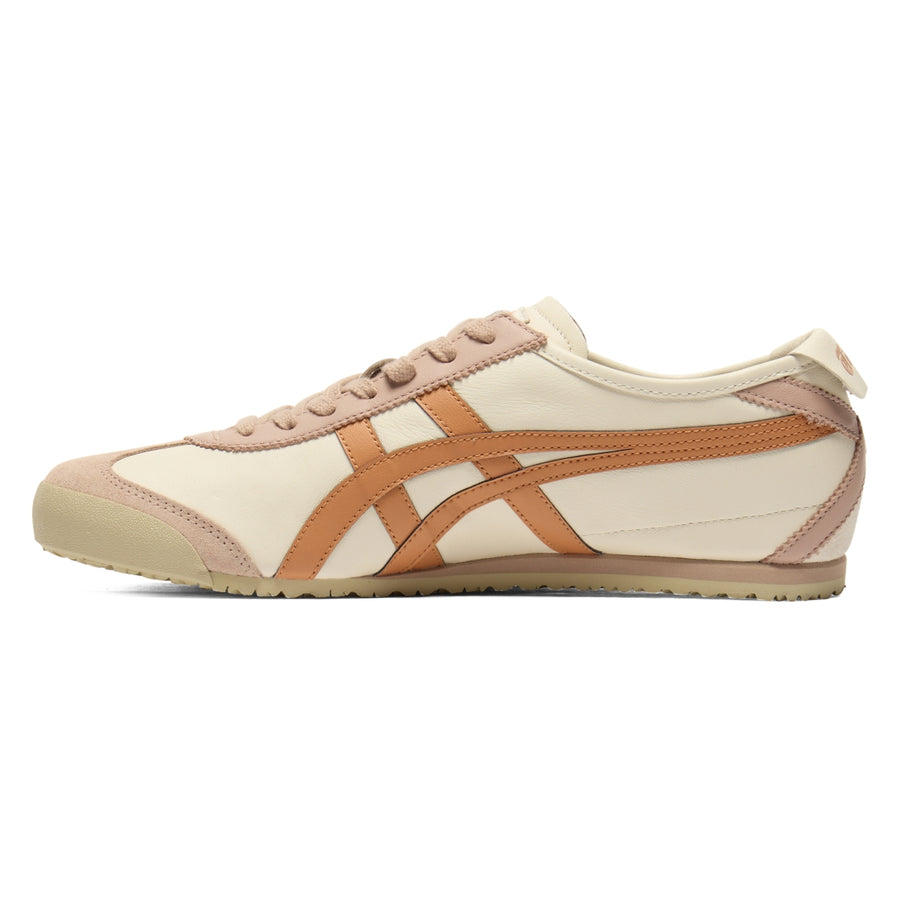 Onitsuka Tiger Mexico 66 Birch/Rust Orange — Unisex Leather Sneakers