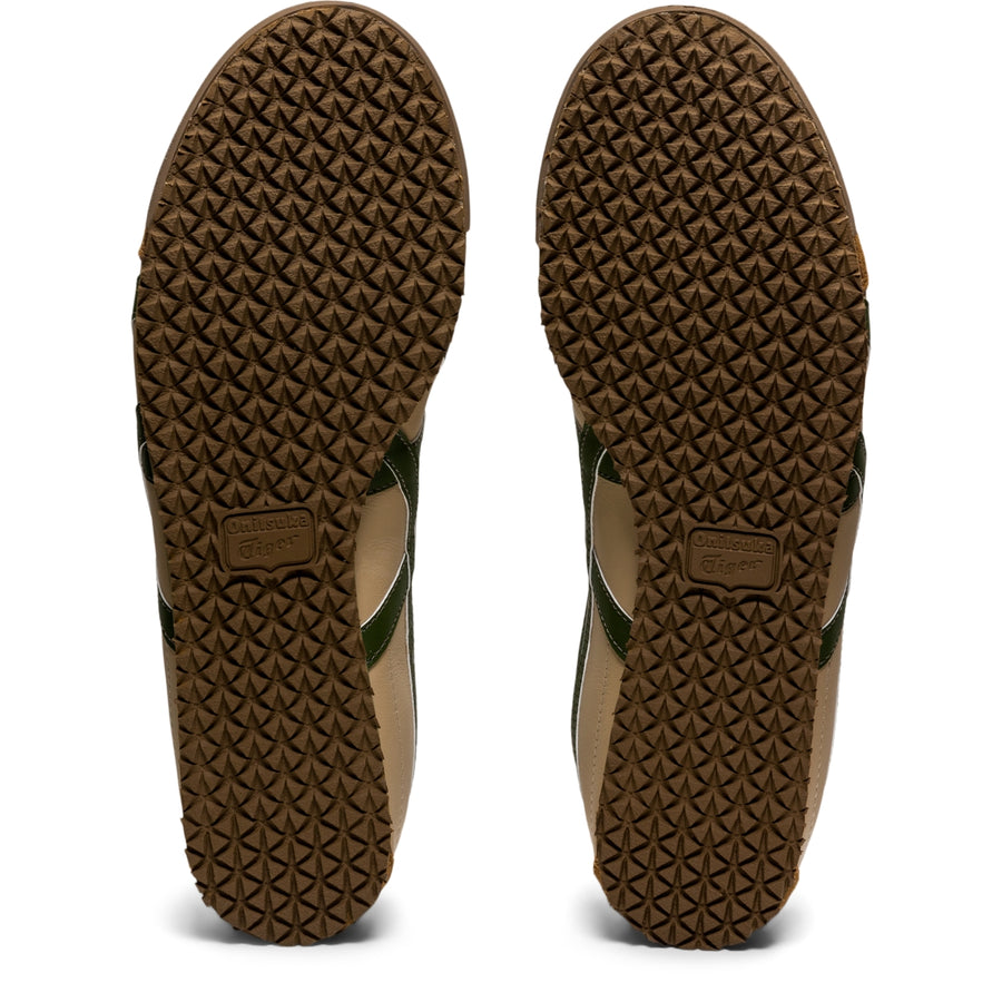 Onitsuka Tiger Mexico 66 Beige/Grass Green — Unisex Leather Sneakers