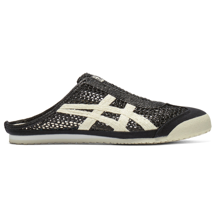 Onitsuka Tiger Mexico 66 Sabot Black/Cream — Unisex Slip-On Mule Sneakers