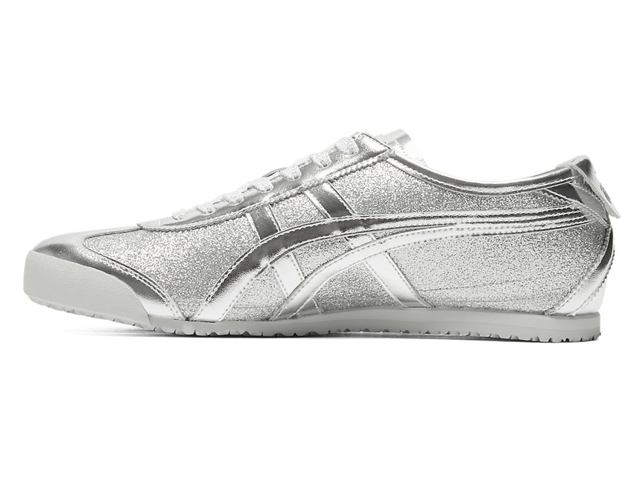 Onitsuka Tiger Mexico 66 Glitter Pack — Pure Silver / Black Gunmetal Unisex Sneakers