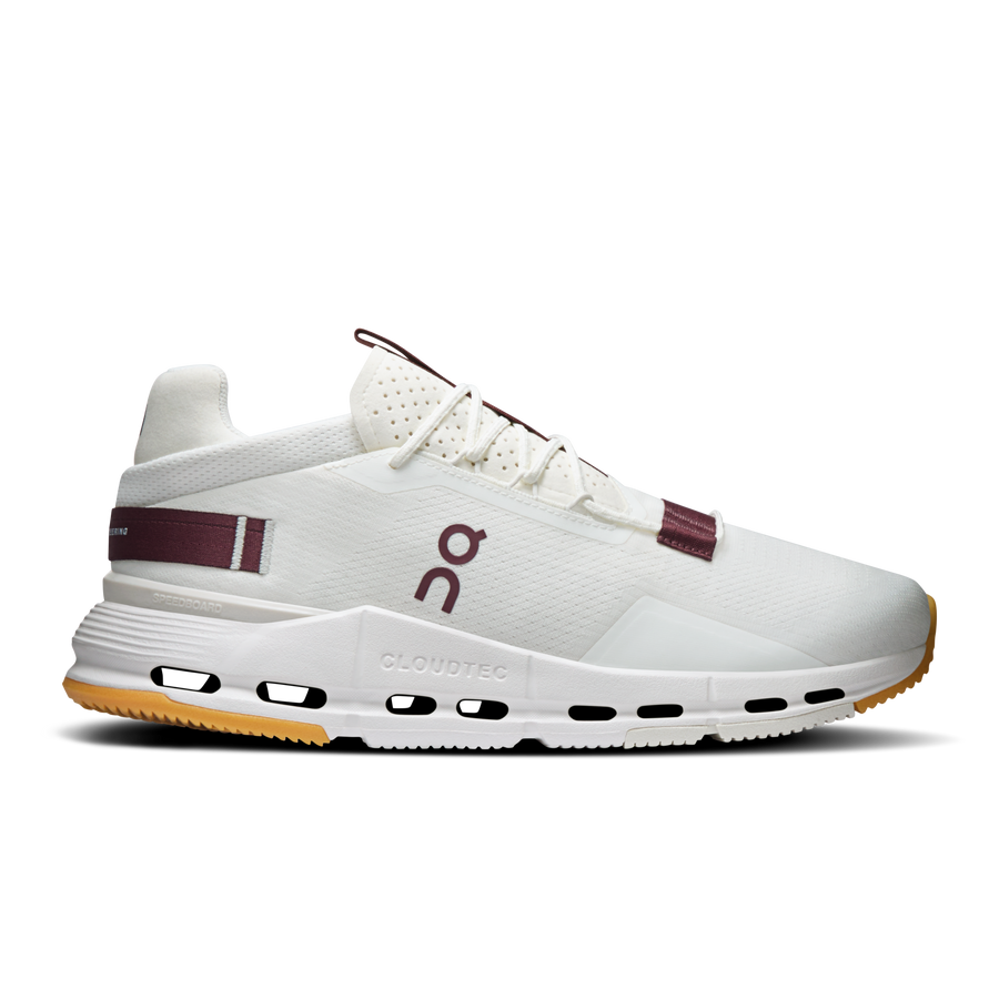 On Cloudnova 2 Men's Ivory/Maroon — Lifestyle Sneakers