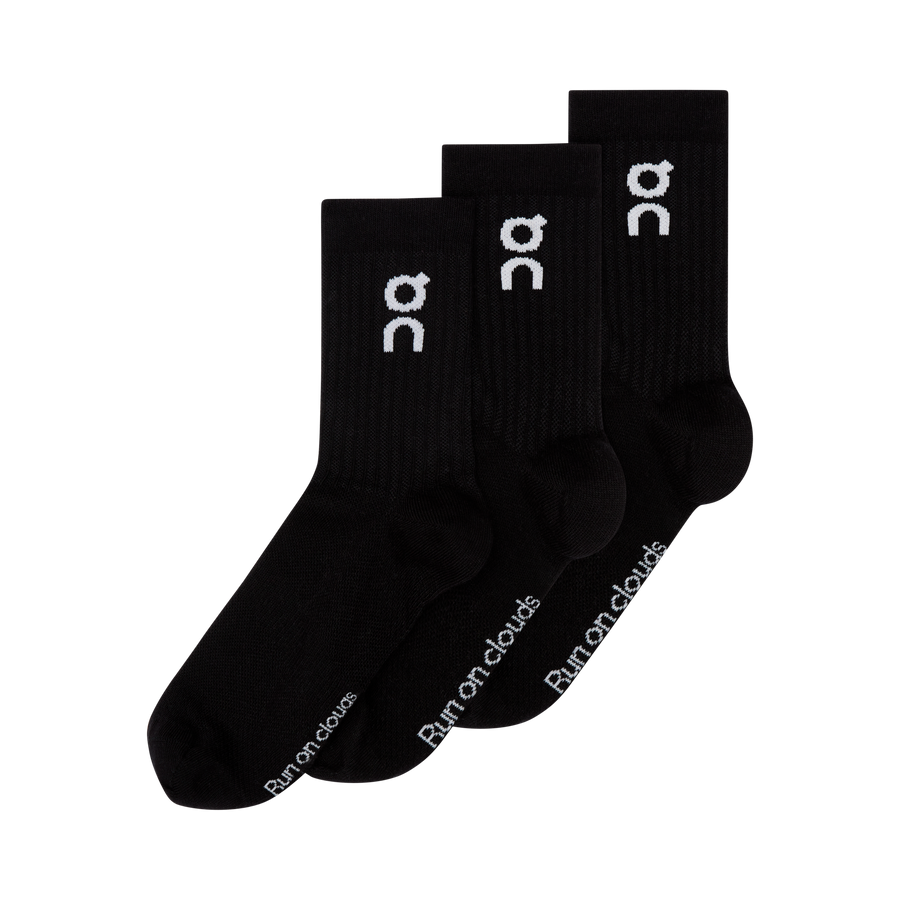 On Logo Sock High 3-Pack — Unisex Crew Socks