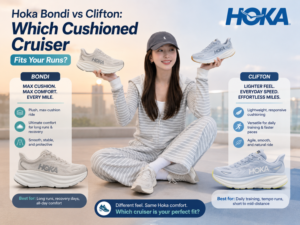 Hoka Bondi vs Clifton: Which Cushioned Cruiser Fits Your Runs?