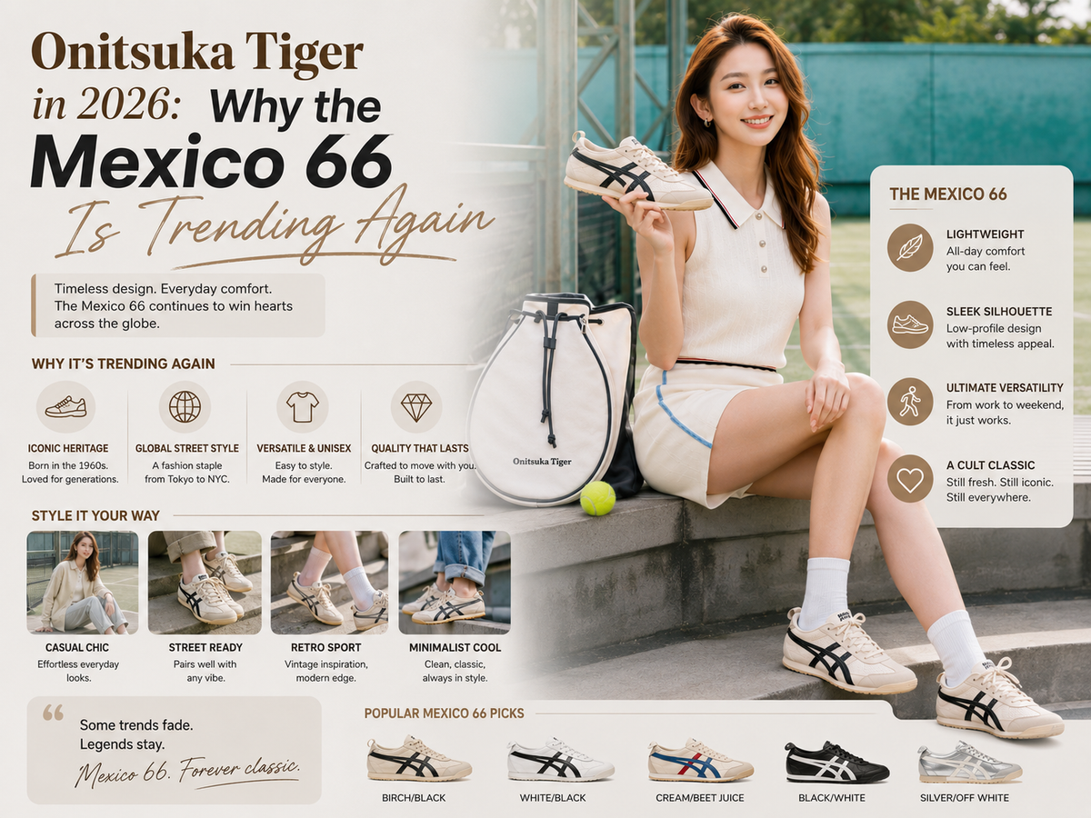 Onitsuka Tiger in 2026: Why the Mexico 66 Is Trending Again