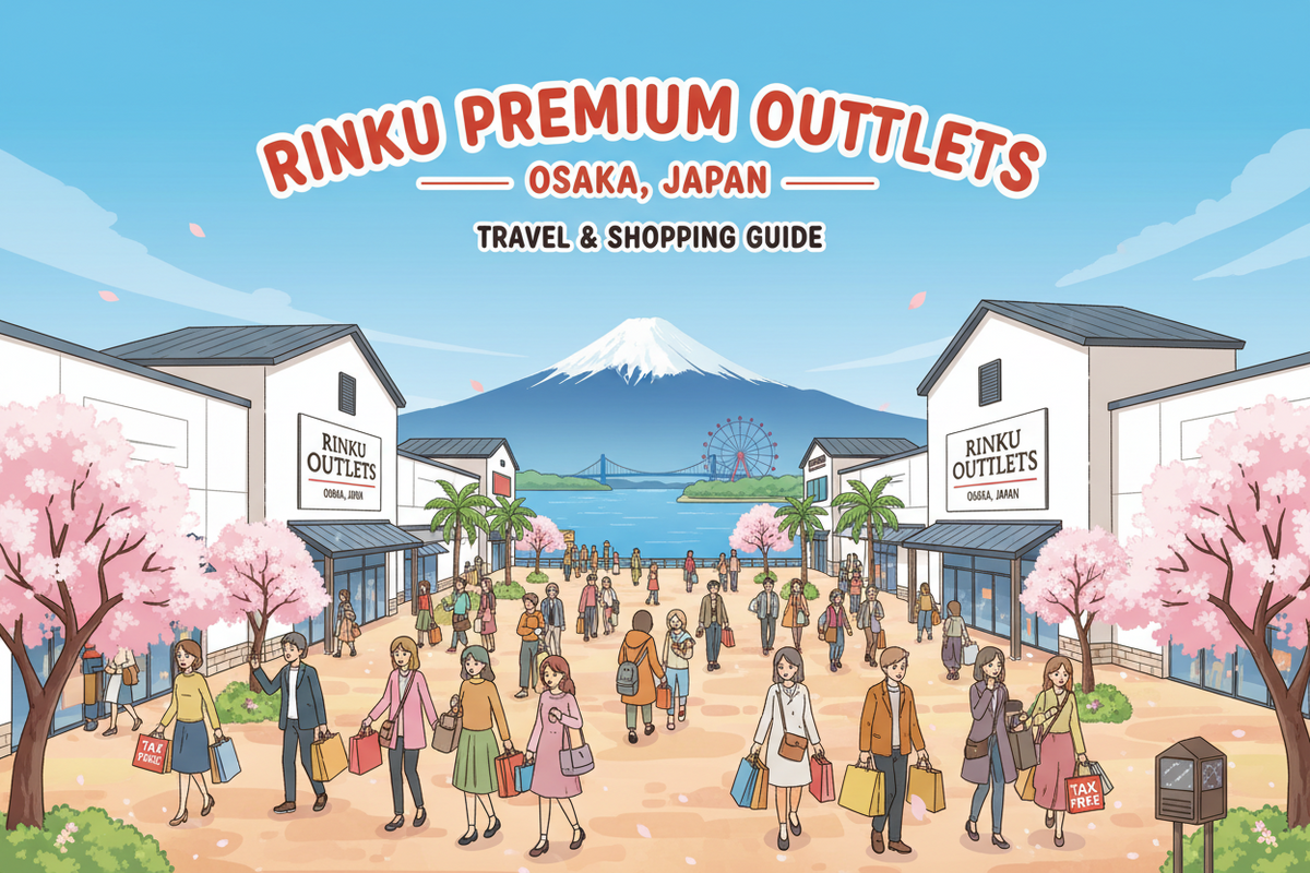 Hướng dẫn mua hàng và hoàn thuế tại Rinku Premium Outlets (Osaka, Nhật Bản)