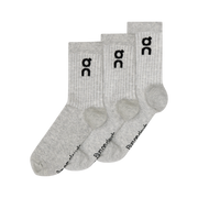 On Logo Sock High 3-Pack Heather Gray