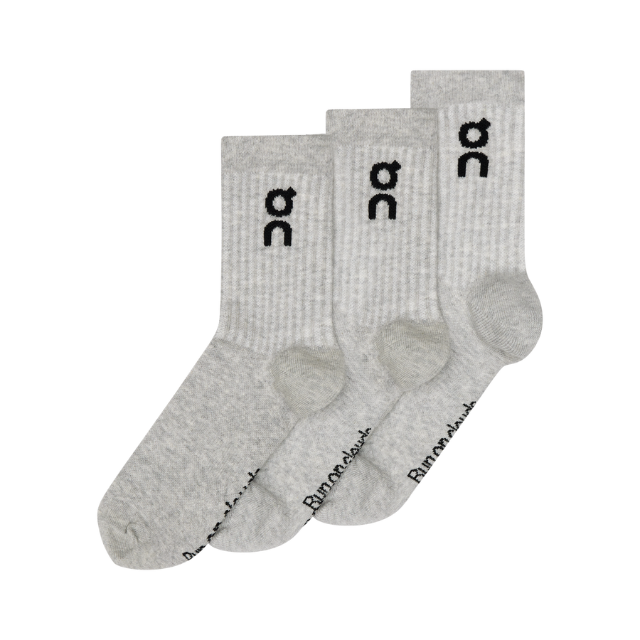 On Logo Sock High 3-Pack — Unisex Crew Socks