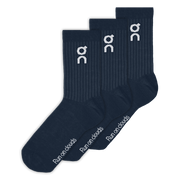 On Logo Sock High 3-Pack Navy