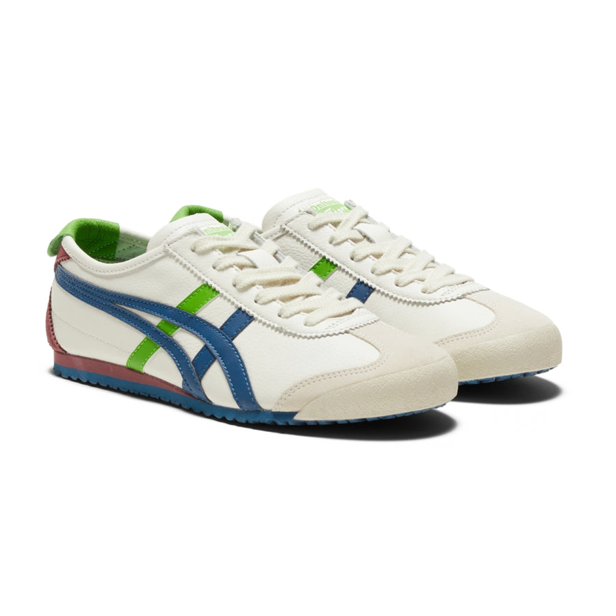 Onitsuka Tiger Mexico 66 Cream/Mako Blue — Unisex Leather Sneakers