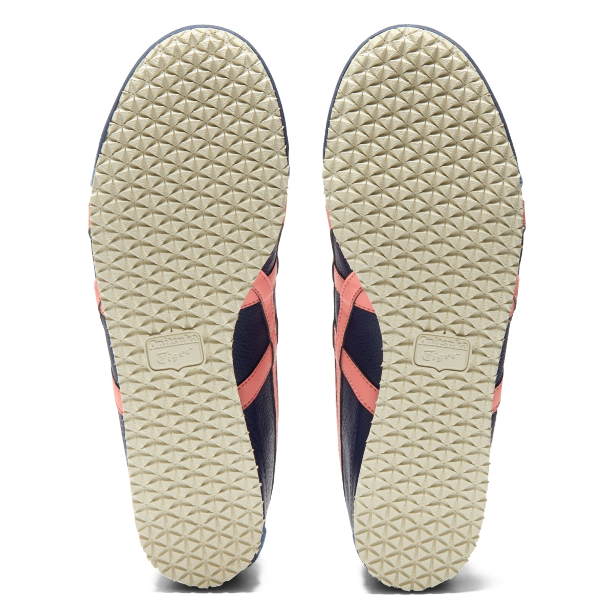 Onitsuka Tiger Mexico 66 Peacoat/Guava — Unisex Leather Sneakers