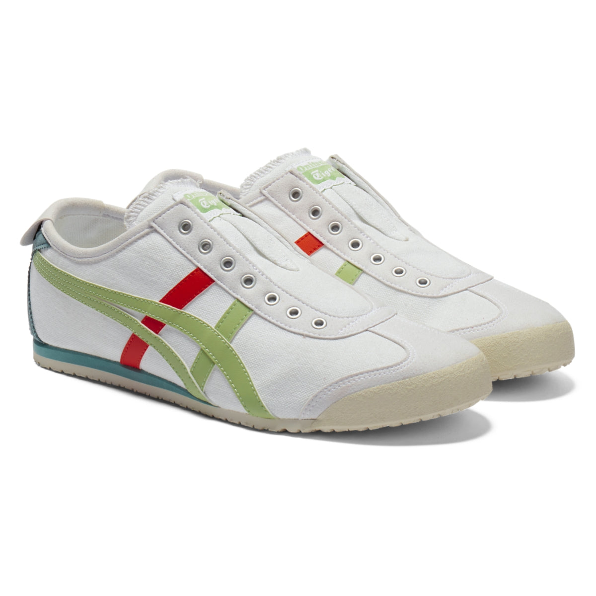 Onitsuka Tiger Mexico 66 Slip-On White/Jade — Unisex Slip-On Sneakers