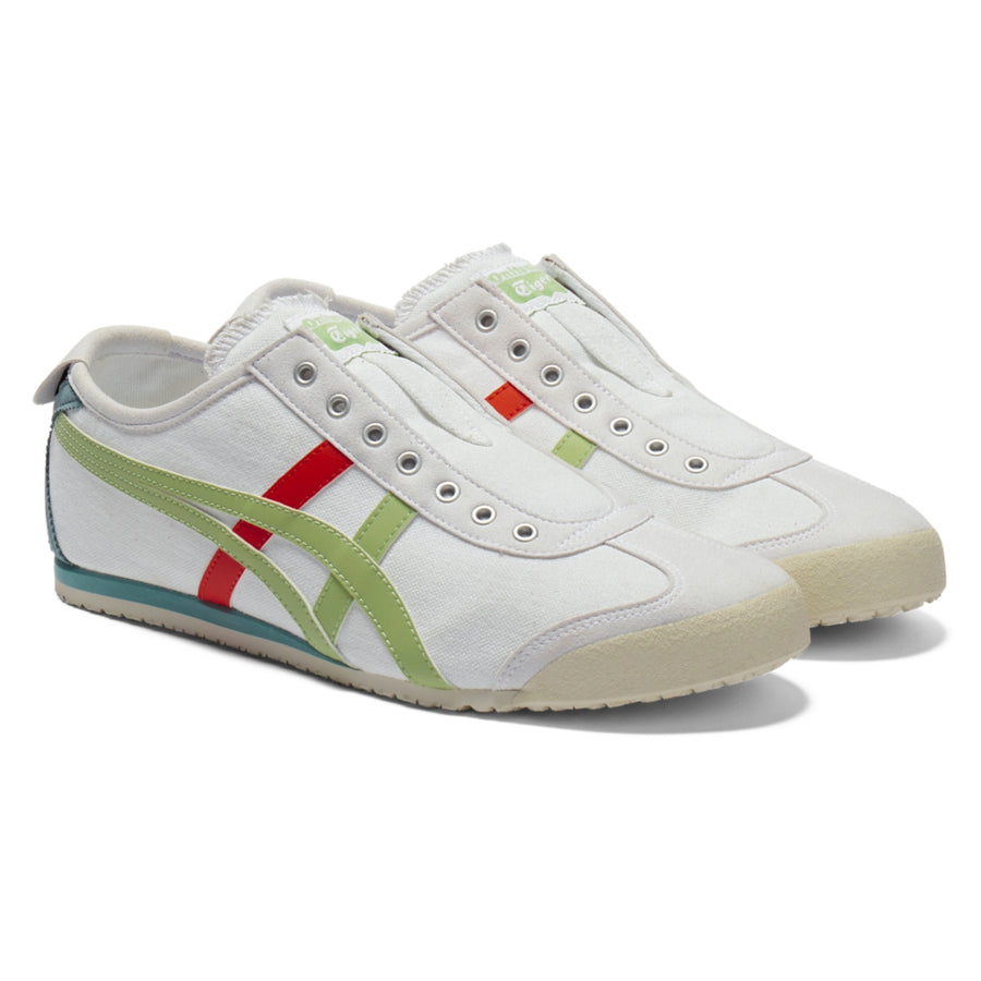 Onitsuka Tiger Mexico 66 Slip-On White/Jade — Unisex Slip-On Sneakers
