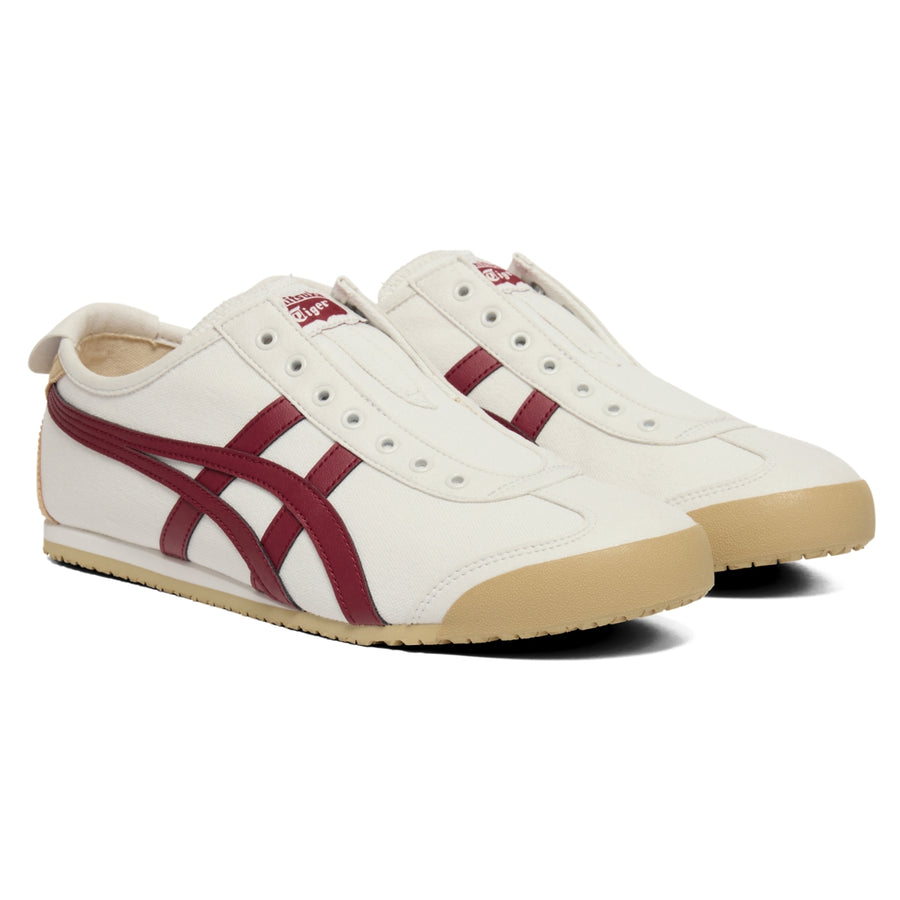 Onitsuka Tiger Mexico 66 Slip-On Off-White/Beet Juice — Unisex Slip-On Sneakers