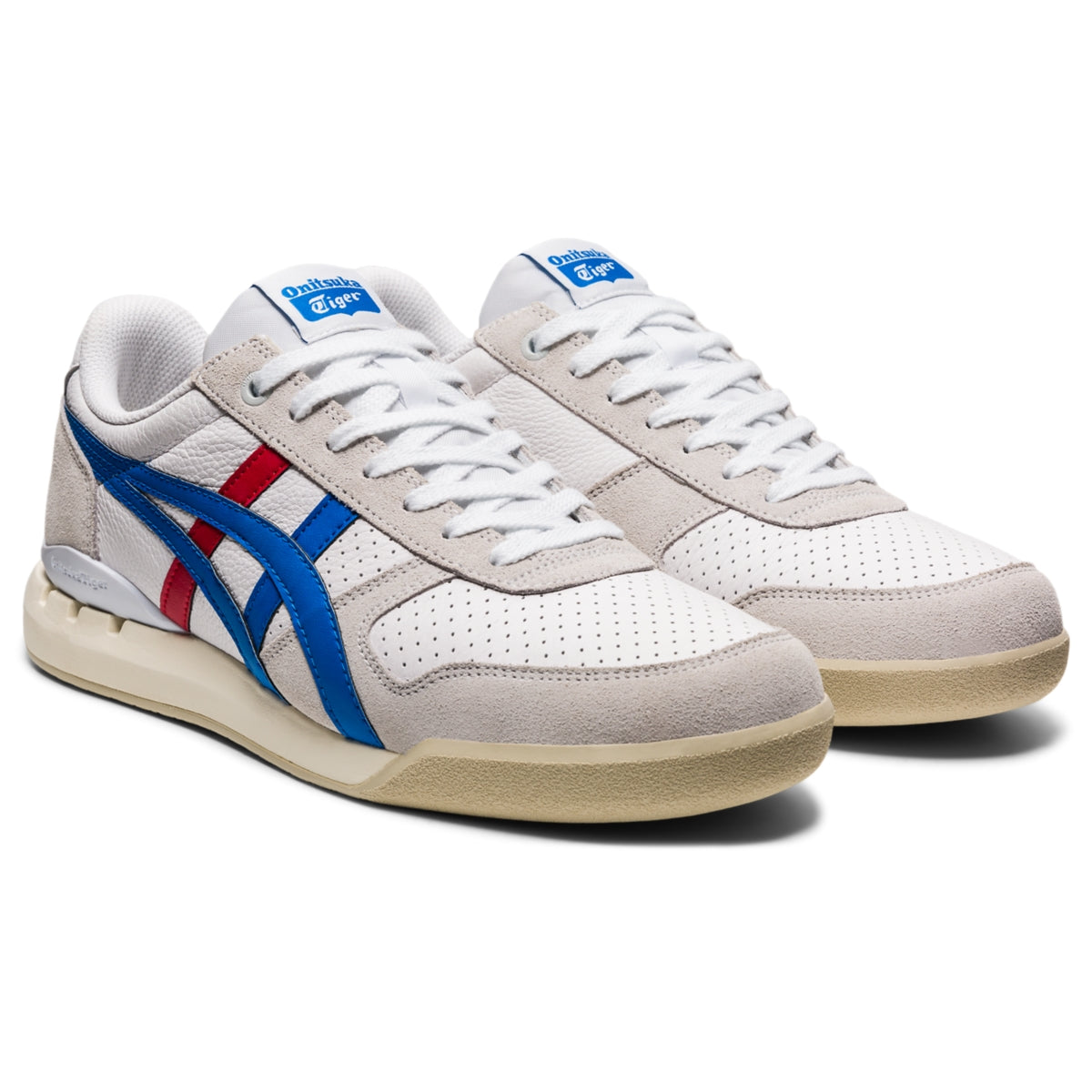 Onitsuka Tiger Ultimate 81 EX White/Directoire Blue — Unisex Retro Sneakers