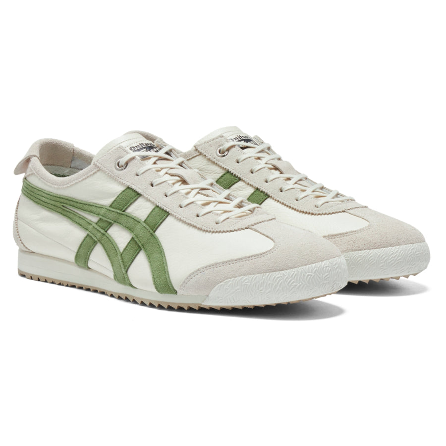 Onitsuka Tiger Mexico 66 SD VIN Birch/Green — Unisex Deluxe Leather Sneakers