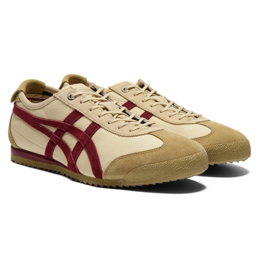 Onitsuka Tiger Mexico 66 SD VIN Beige/Beet Juice — Unisex Deluxe Leather Sneakers