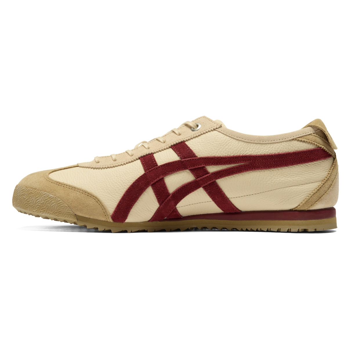 Onitsuka Tiger Mexico 66 SD VIN Beige/Beet Juice — Unisex Deluxe Leather Sneakers