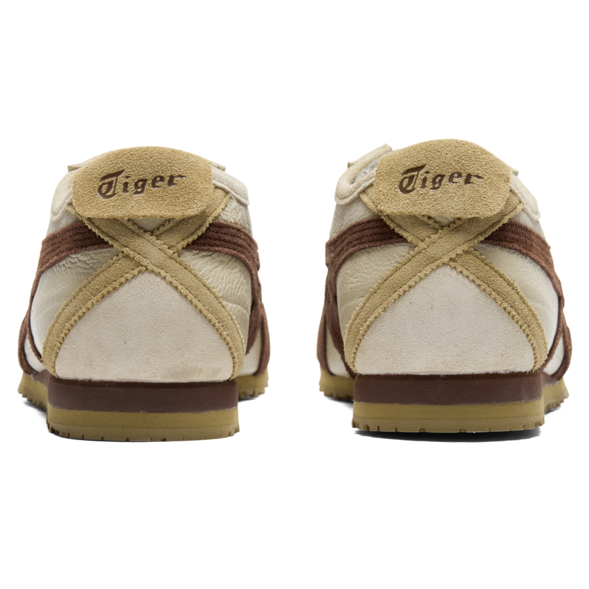 Onitsuka Tiger Mexico 66 SD VIN Putty/Dark Brown — Unisex Deluxe Leather Sneakers