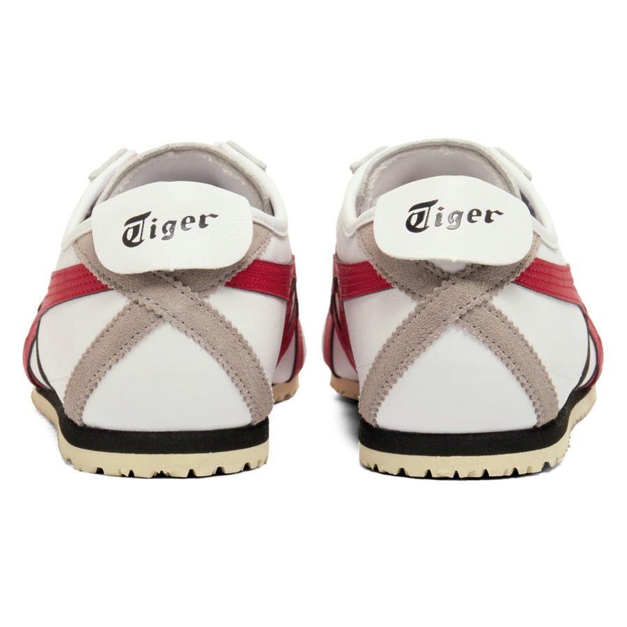 Onitsuka Tiger Mexico 66 White/Classic Red — Unisex Leather Sneakers