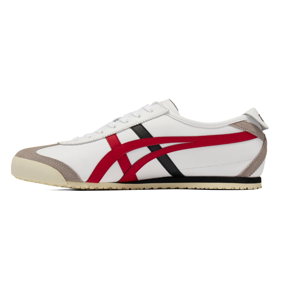 Onitsuka Tiger Mexico 66 White/Classic Red — Unisex Leather Sneakers