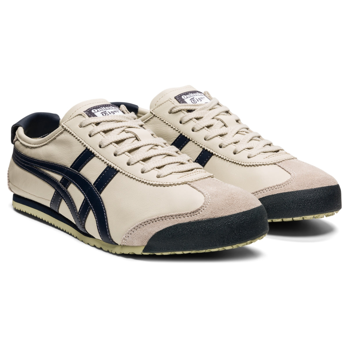 Onitsuka Tiger Mexico 66 Birch/Peacoat — Unisex Leather Sneakers