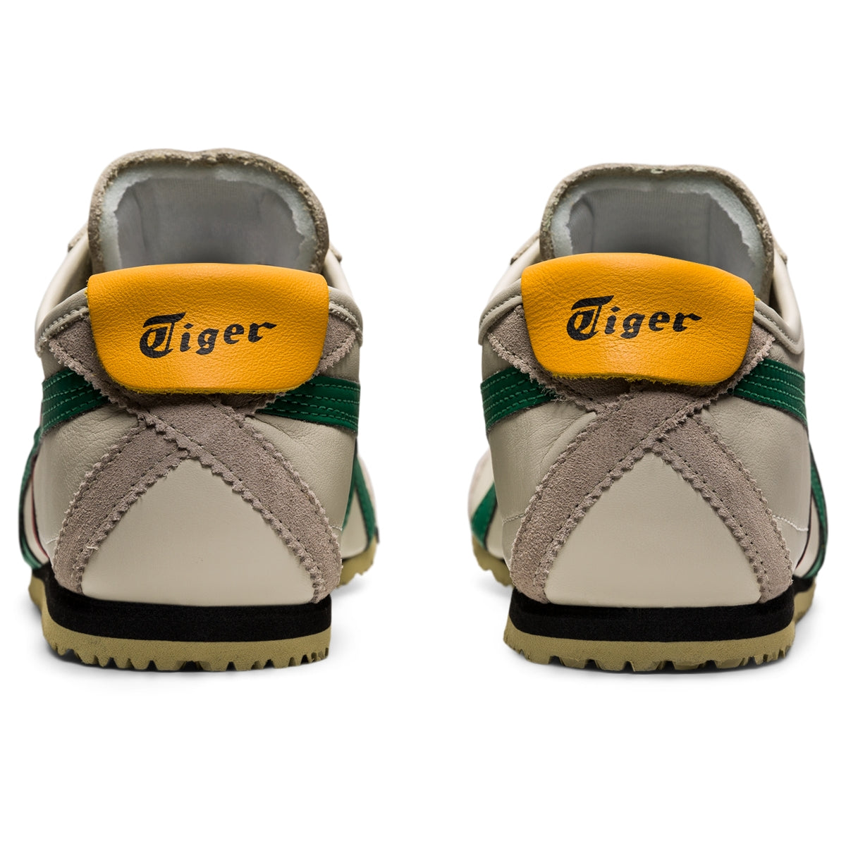 Onitsuka Tiger Mexico 66 Birch/Green — Unisex Leather Sneakers