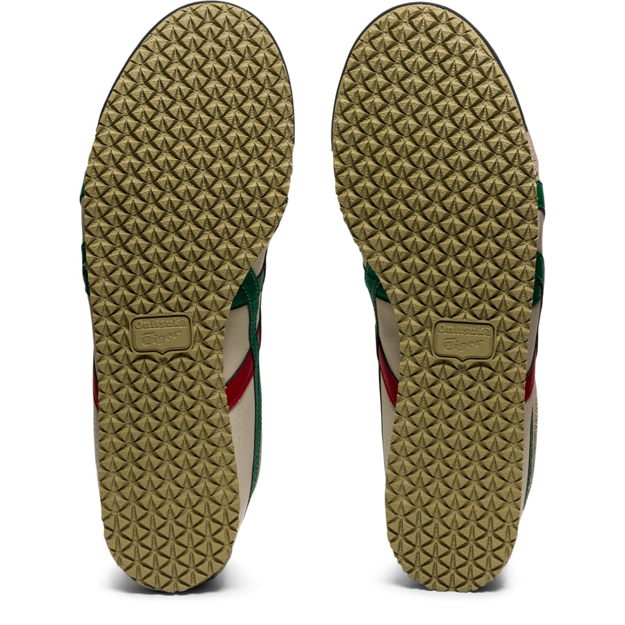 Onitsuka Tiger Mexico 66 Birch/Green — Unisex Leather Sneakers