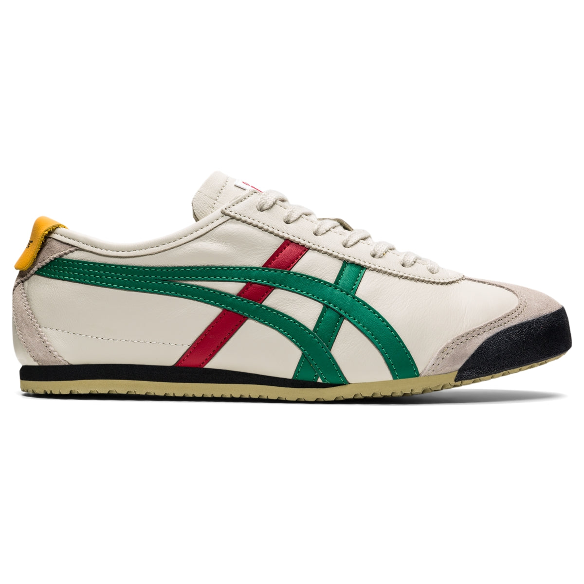 Onitsuka Tiger Mexico 66 Birch/Green — Unisex Leather Sneakers