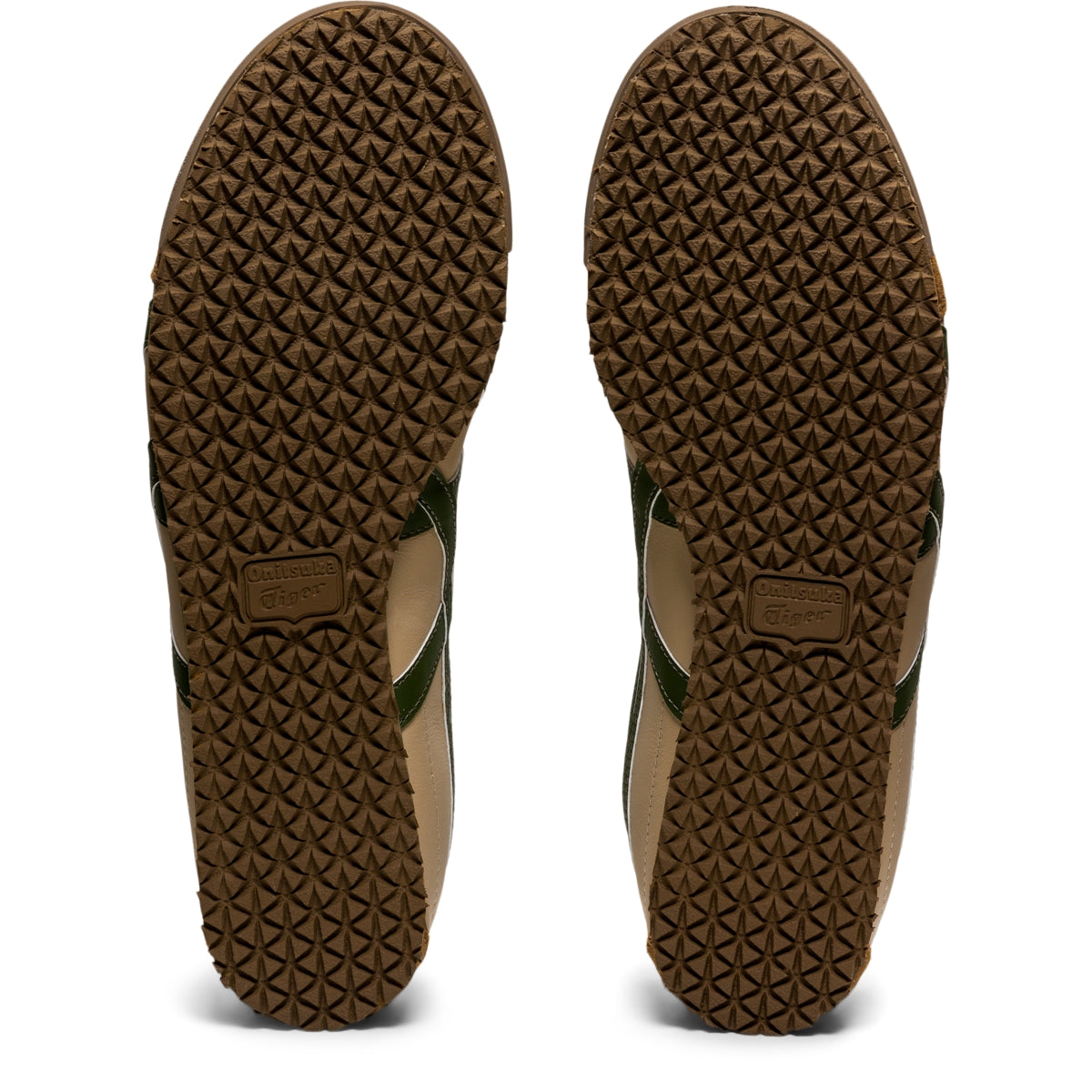 Onitsuka Tiger Mexico 66 Beige/Grass Green — Unisex Leather Sneakers