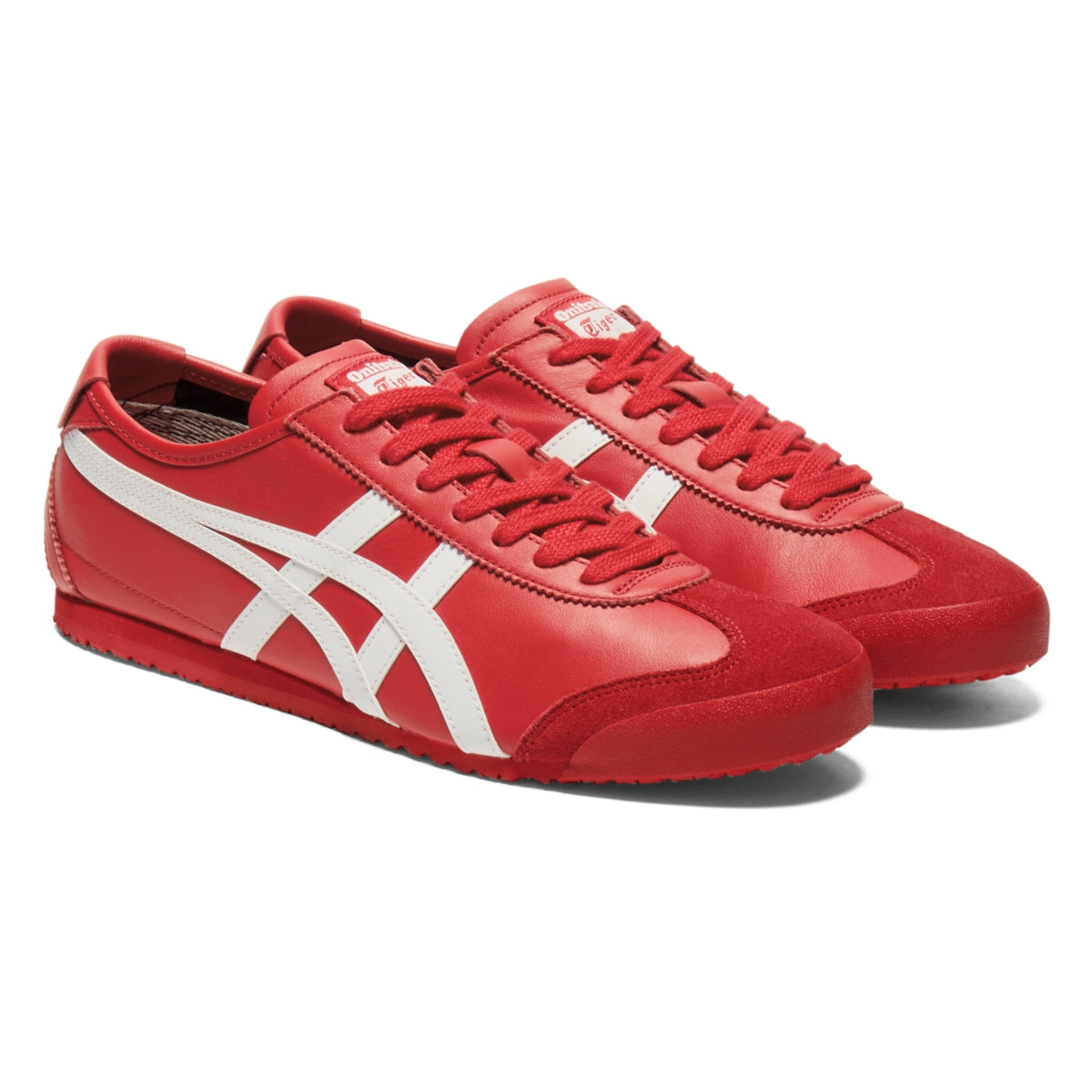 Onitsuka Tiger Mexico 66 Classic Red/White — Unisex Leather Sneakers
