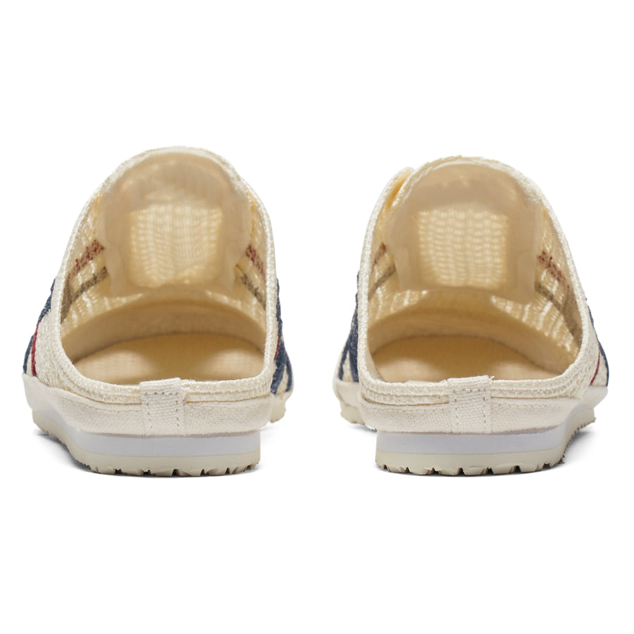 Onitsuka Tiger Mexico 66 Sabot Cream/Mako Blue — Unisex Slip-On Mule Sneakers