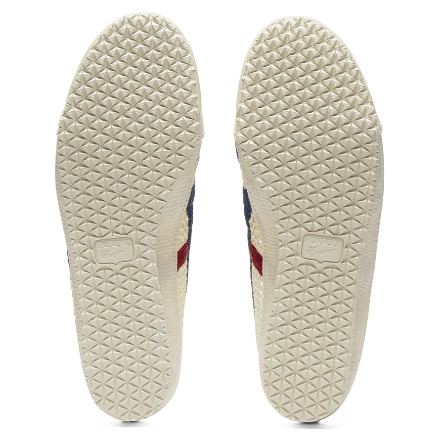 Onitsuka Tiger Mexico 66 Sabot Cream/Mako Blue — Unisex Slip-On Mule Sneakers