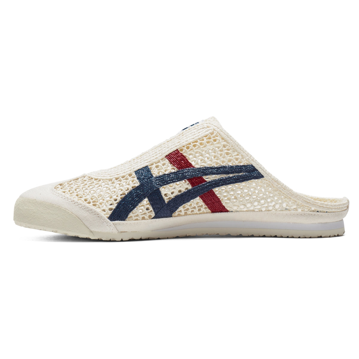 Onitsuka Tiger Mexico 66 Sabot Cream/Mako Blue — Unisex Slip-On Mule Sneakers