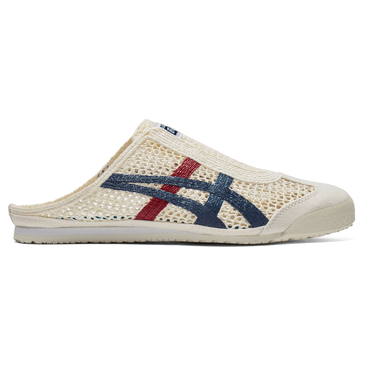 Onitsuka Tiger Mexico 66 Sabot Cream/Mako Blue — Unisex Slip-On Mule Sneakers