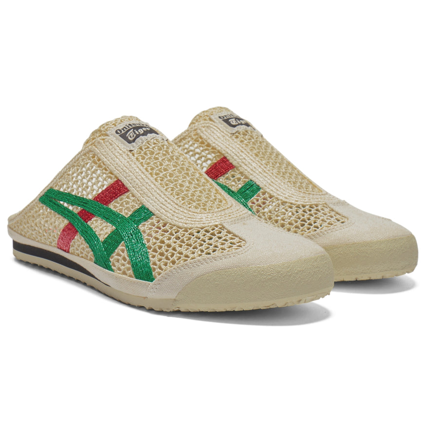 Onitsuka Tiger Mexico 66 Sabot Cream/Kale — Unisex Slip-On Mule Sneakers