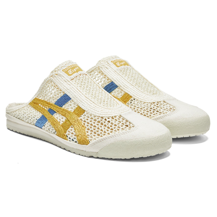 Onitsuka Tiger Mexico 66 Sabot Cream/Mustard — Unisex Slip-On Mule Sneakers