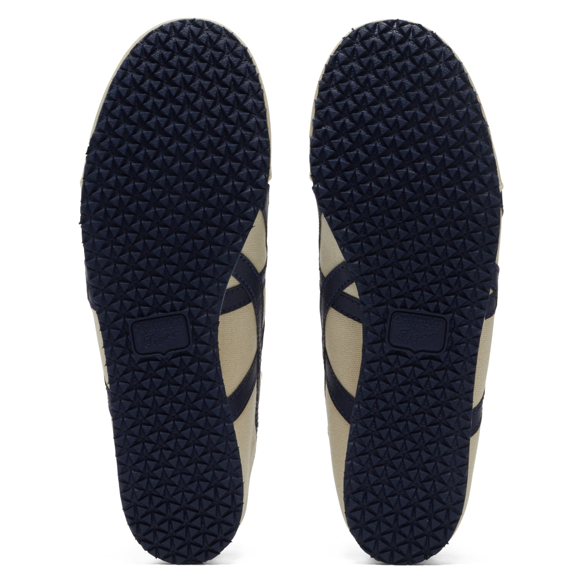 Onitsuka Tiger Mexico 66 Paraty Natural/Navy — Unisex Slip-On Sneakers
