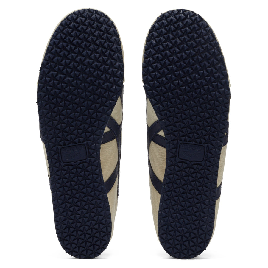 Onitsuka Tiger Mexico 66 Paraty Natural/Navy — Unisex Slip-On Sneakers