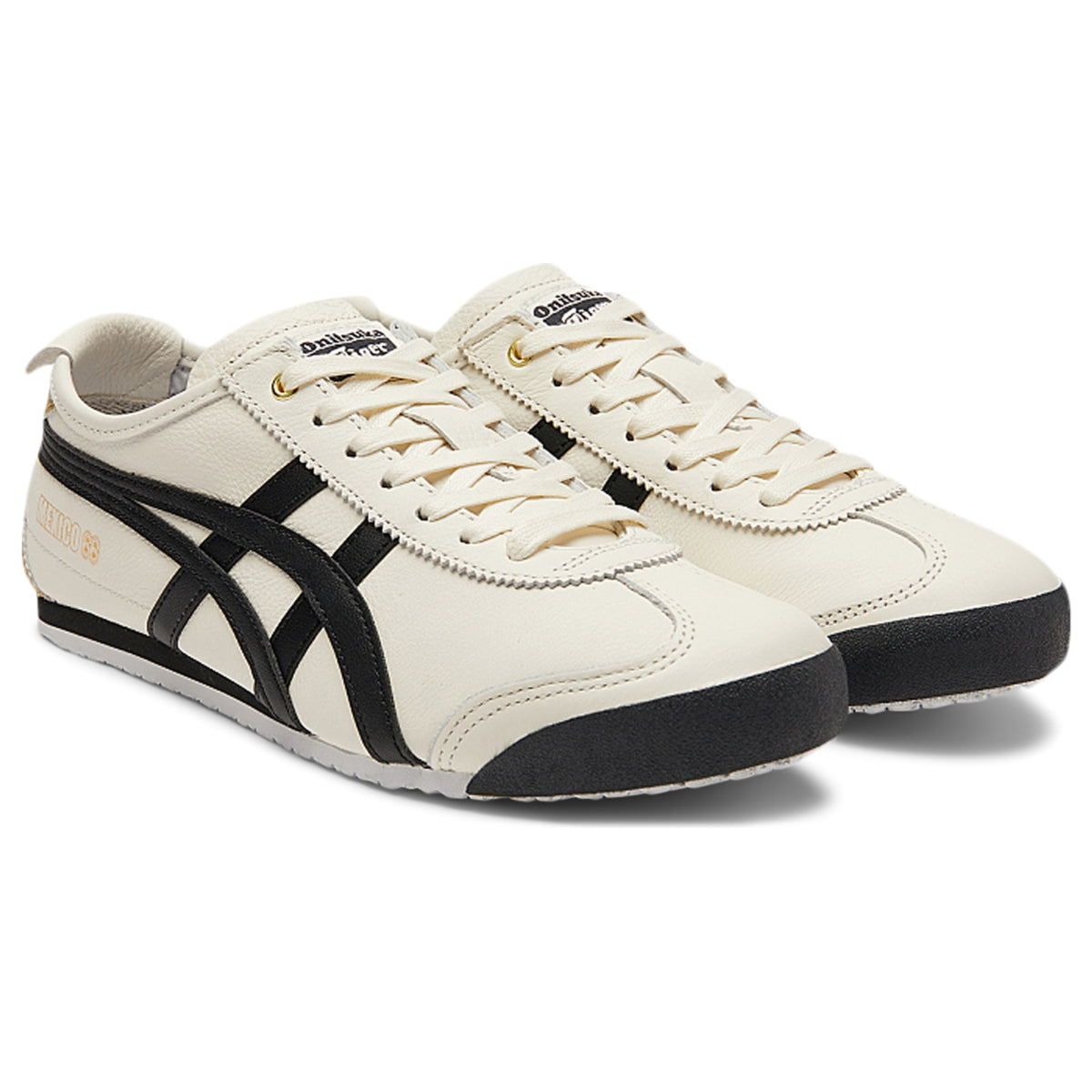 Onitsuka Tiger Mexico 66 Cream/Black — Unisex Leather Sneakers