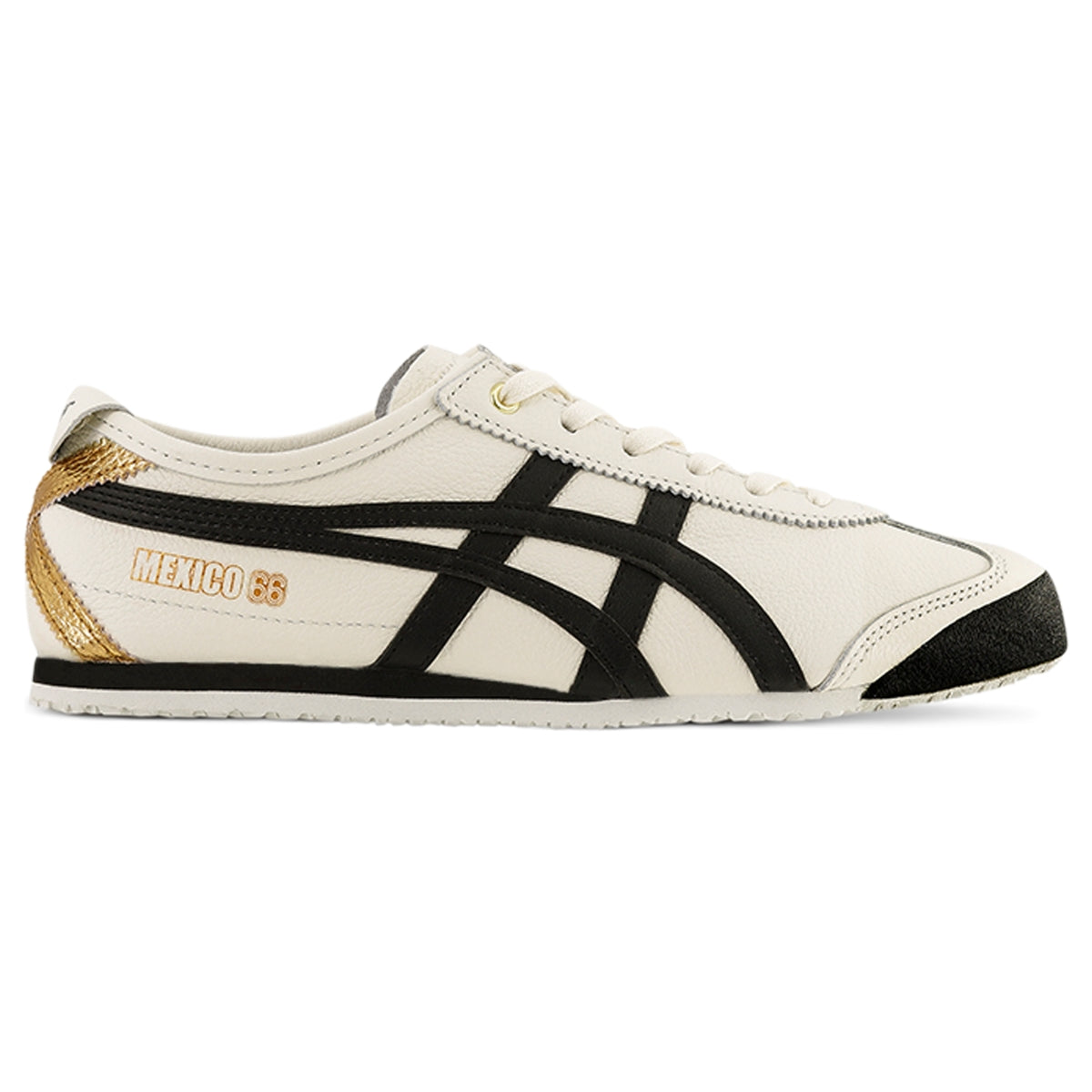 Onitsuka Tiger Mexico 66 Cream/Black — Unisex Leather Sneakers
