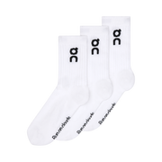 On Logo Sock High 3-Pack White