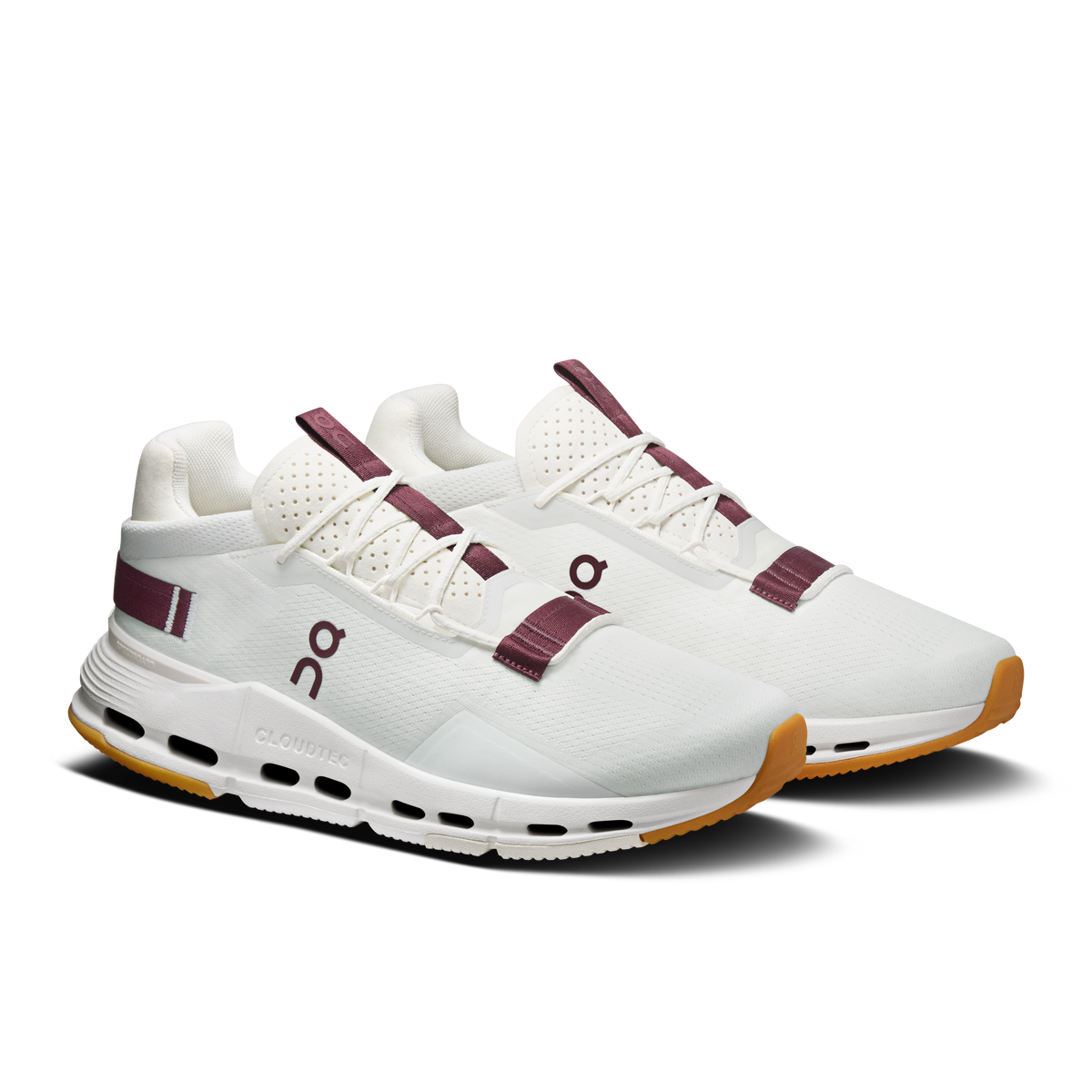 On Cloudnova 2 Men's Ivory/Maroon — Lifestyle Sneakers