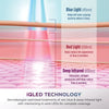 Shark™ CryoGlow™ Red Blue & Infrared iQLED Face Mask & Under Eye Cooling w/ Charging Stand (Lilac Chill)