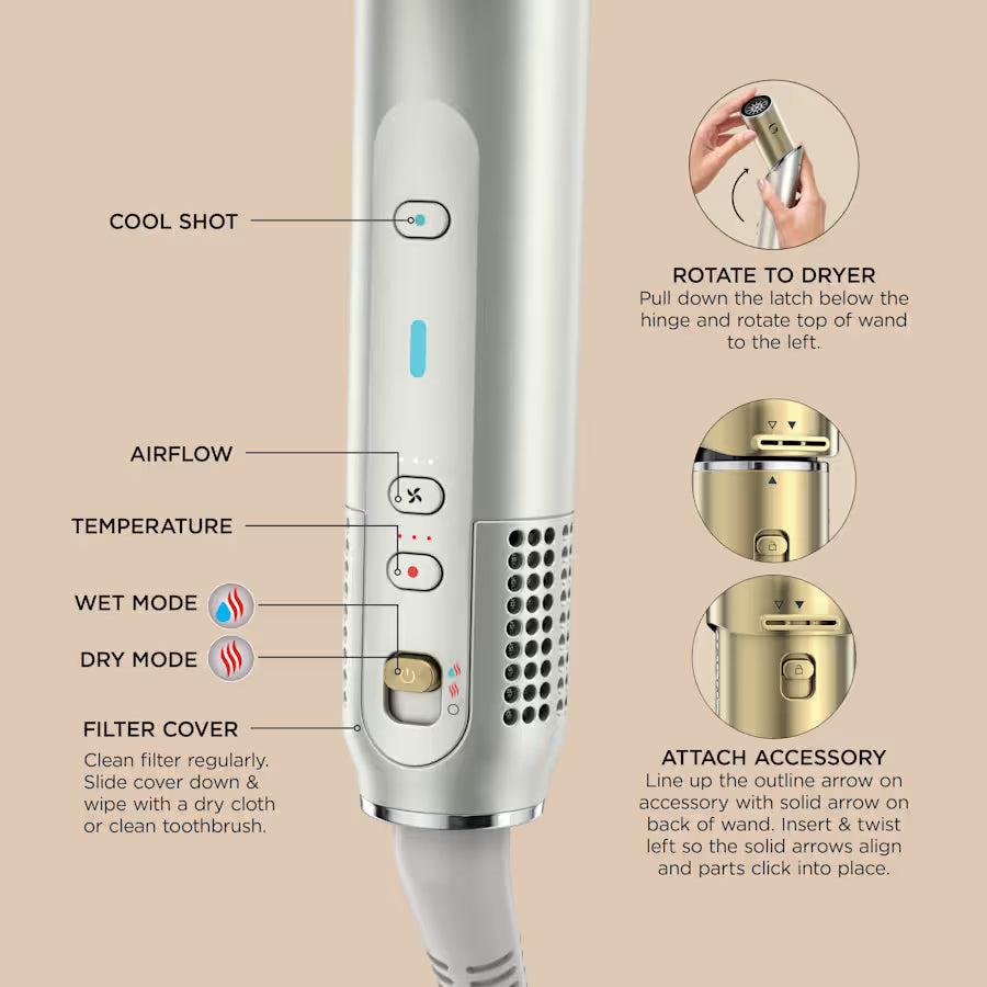 Shark Glam™ Hot Tool Air Styling & Drying System