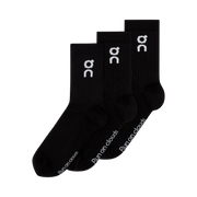 On Logo Sock High 3-Pack Black