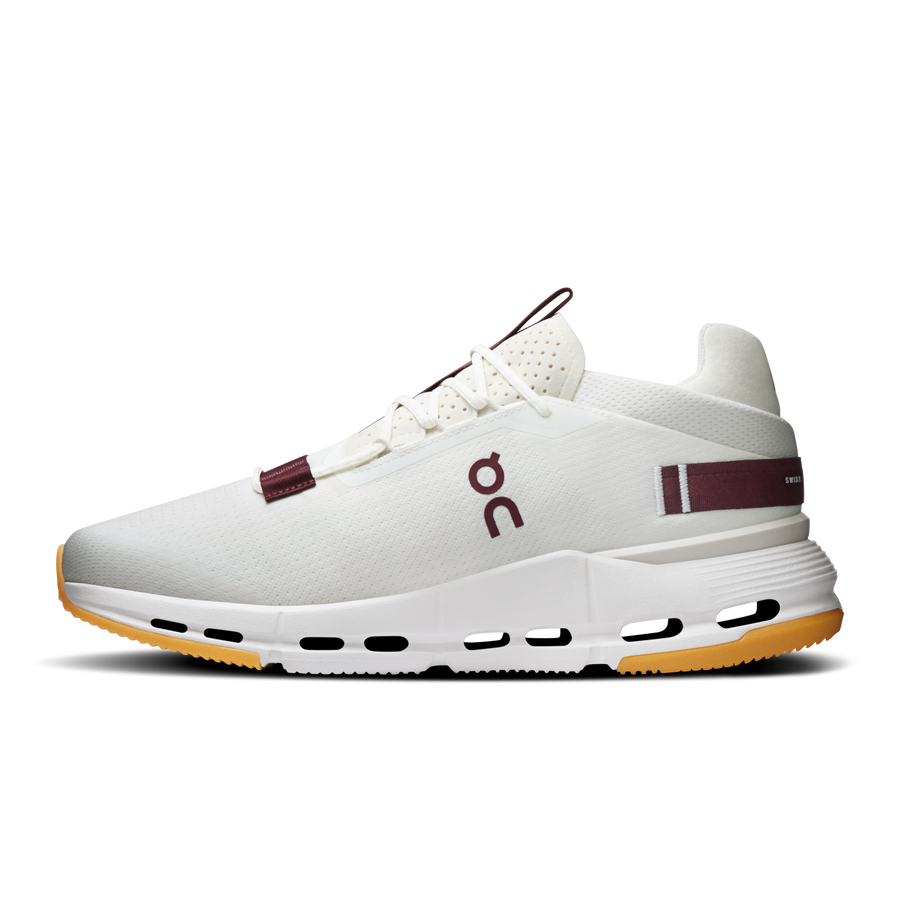 On Cloudnova 2 Men's Ivory/Maroon — Lifestyle Sneakers