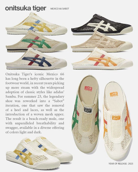ONITSUKA TIGER MEXICO 66 SABOT CREAM/KALE